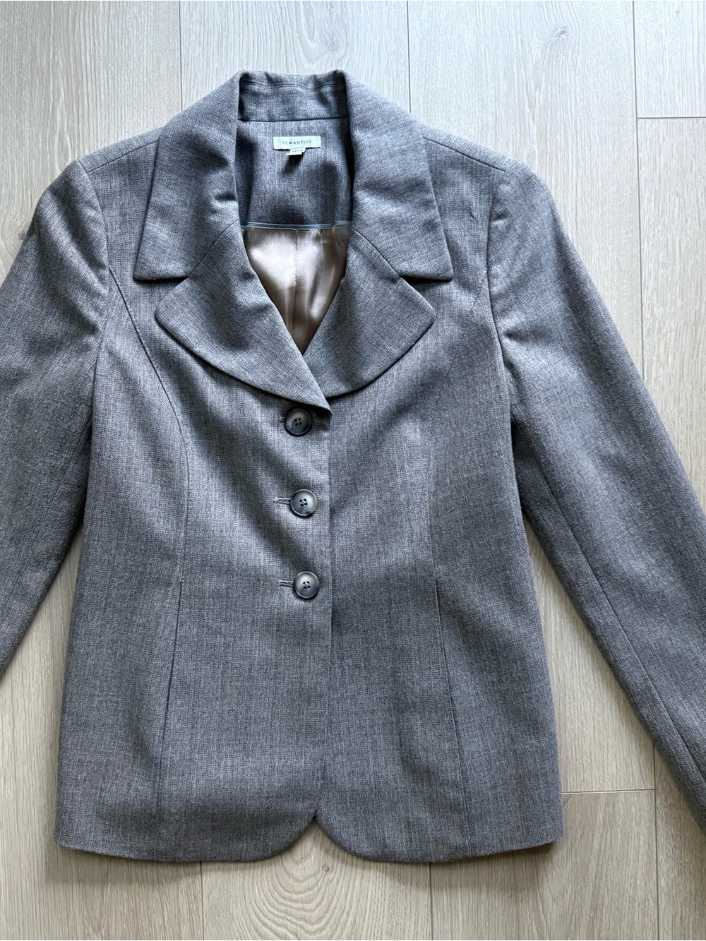 Semantiks Women's Grey Tailored Blazer size 2P